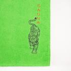 Килт женский 80х150+-2, цвет зелёный, вышивка «Тигр» - Фото 6