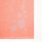 Килт женский для бани и сауны , цвет персиковый вышивка Снежинки, размер 80х150±2 см, махра 300г/м 100% хлопок - Фото 6