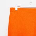Килт женский для бани и сауны , цвет оранжевый вышивка Снежинки, размер 80х150±2 см, махра 300г/м 100% хлопок - Фото 2