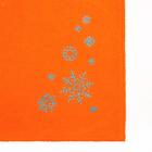 Килт женский для бани и сауны , цвет оранжевый вышивка Снежинки, размер 80х150±2 см, махра 300г/м 100% хлопок - Фото 6