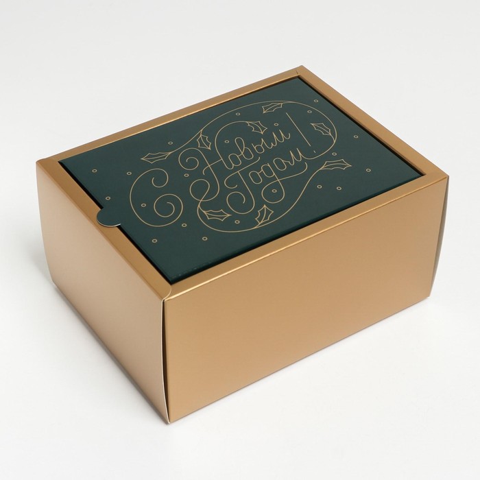 Коробка складная «С новым годом»,  20 × 15 × 10 см