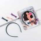 Ободок и заколки для волос (3 шт.) "Твои мечты - твоё будущее", набор - Фото 1