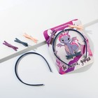 Ободок и заколки для волос (3 шт.) "Ты огонь, детка", набор - Фото 1