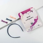 Ободок и заколки для волос (3 шт.) "Ты огонь, детка", набор - Фото 6