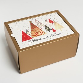 Коробка складная «Новогодняя»,  20 × 15 × 10 см