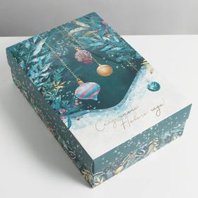 Коробка складная «Новогоднее волшебство»,  30 × 20 × 9 см