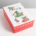 Коробка складная «Новогодние истории»,  30 × 20 × 9 см - фото 2651835