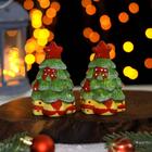 Набор для специй Доляна «Ёлочка», 2 шт: солонка, перечница, 6×5,5×8,5 см - Фото 1