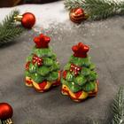 Набор для специй Доляна «Ёлочка», 2 шт: солонка, перечница, 6×5,5×8,5 см - Фото 3