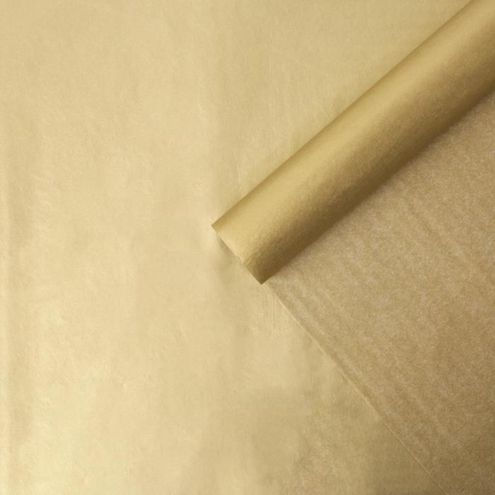 Бумага упаковочная тишью «Золото», 50 х 70 см - Фото 1