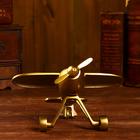 Сувенир "Самолёт" алюминий 25,4х30,5х16,5 см (латунное покрытие) 5087668