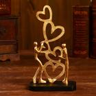 Сувенир "Место любви" алюминий, дерево 15,2х7,6х26,7 см (золотое покрытие) - фото 2951281
