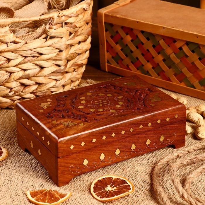 Шкатулка «Клеменс», 20×12×6 см, дерево - Фото 1