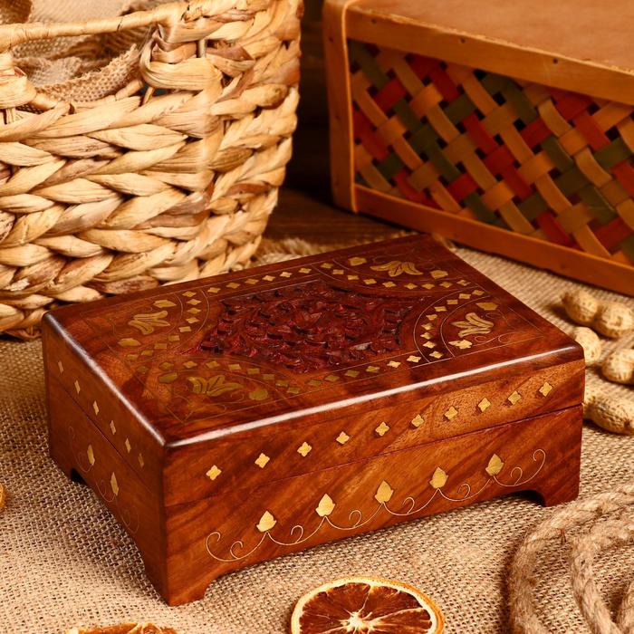 Шкатулка «Мартен», 17×12×7 см, дерево - Фото 1