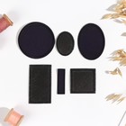 Набор заплаток для одежды, термоклеевые, 6 шт., синий - Фото 2