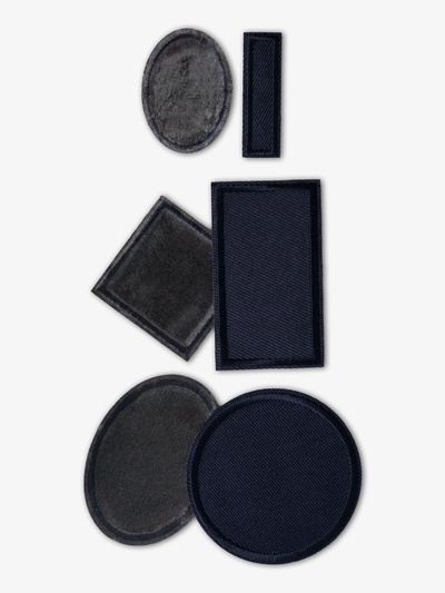 Набор заплаток для одежды, термоклеевые, 6 шт., синий