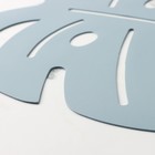 Салфетка сервировочная на стол «Лист», 46?35 см, цвет серый (комплект 12 шт) - фото 24410390