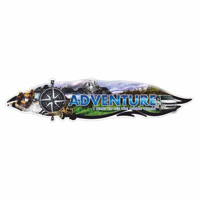 Наклейка "ADVENTURE", 37,5 х 10,5 см