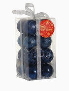 Ёлочные игрушки «Торжество», шары новогодние, d=4 см, набор 16 шт., синий 6536990 Ёлочные игрушки «Торжество», шары новогодние, d=4 см, набор 16 шт., синий 6536990