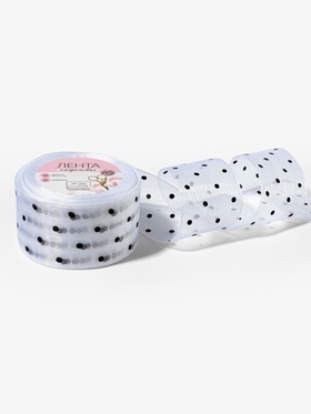 Лента капроновая «Горох», 50 мм, 23±1 м, белая