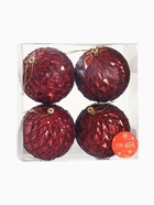 Ёлочные игрушки «Грейна», шары новогодние, d=10 см, набор 4 шт., красный - Фото 4