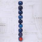 Ёлочные игрушки «Авива», шары новогодние, d=6 см, набор 9 шт., синий - Фото 2