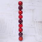 Ёлочные игрушки «Авива», шары новогодние, d=6 см, набор 9 шт., красный - Фото 2