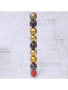 Ёлочные игрушки «Авива», шары новогодние, d=6 см, набор 9 шт., золотистый - Фото 3