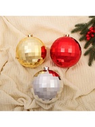 Ёлочные игрушки «Диско-бум», шары новогодние, d=15 см, набор 3 шт., МИКС - Фото 2