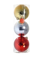 Ёлочные игрушки «Диско-бум», шары новогодние, d=15 см, набор 3 шт., МИКС - Фото 7