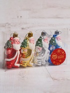 Ёлочные игрушки 4 шт. «Весельчаки», 5×7.5 см, МИКС - Фото 2