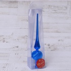 Верхушка на елку «Классика полосы» 25 см синий - Фото 3