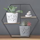 Кашпо SANDY ROUND, 2 предмета: внутренняя и наружная ёмкости, 5 л, цвет белый  (артикул 7356263)  большой выбор товаров оптом и в розницу по низким ценам с доставкой