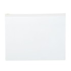 Папка-конверт на ZIP-молнии A5, 150 мкм, Calligrata, прозрачная, белая молния - фото 9363006