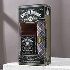 Подарочный набор новогодний «Крутому мужчине»: гель для душа во флаконе виски 250 мл, аромат сандал и бергамот, платок в форме сигары - Фото 2