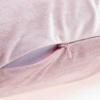 Наволочка декоративная с кисточками Этель цвет розовый, 45х45 см, полиэстер, велюр - Фото 4