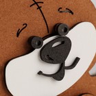 Подарочная упаковка "Мишка с подарком" 17х8х16 см, Дуб-красный - фото 6459785