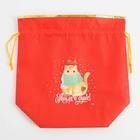 Мешок подарочный «Тепла», 28 х 28 см +/- 1.5 см, Новый год (комплект 5 шт) - фото 24439566