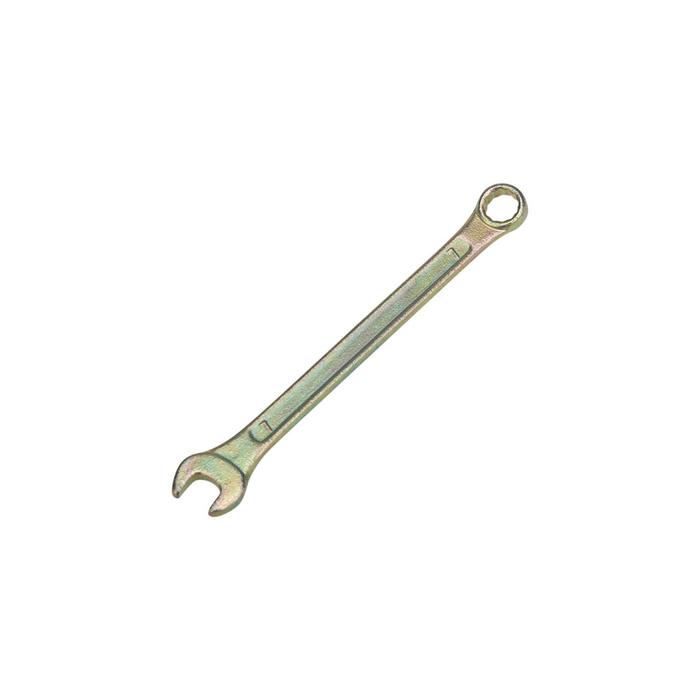 Ключ комбинированный REXANT 72-5802-2, желтый цинк, 7 мм