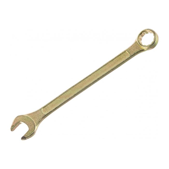 Ключ комбинированный REXANT 12-5806-2, желтый цинк, 11 мм - Фото 1