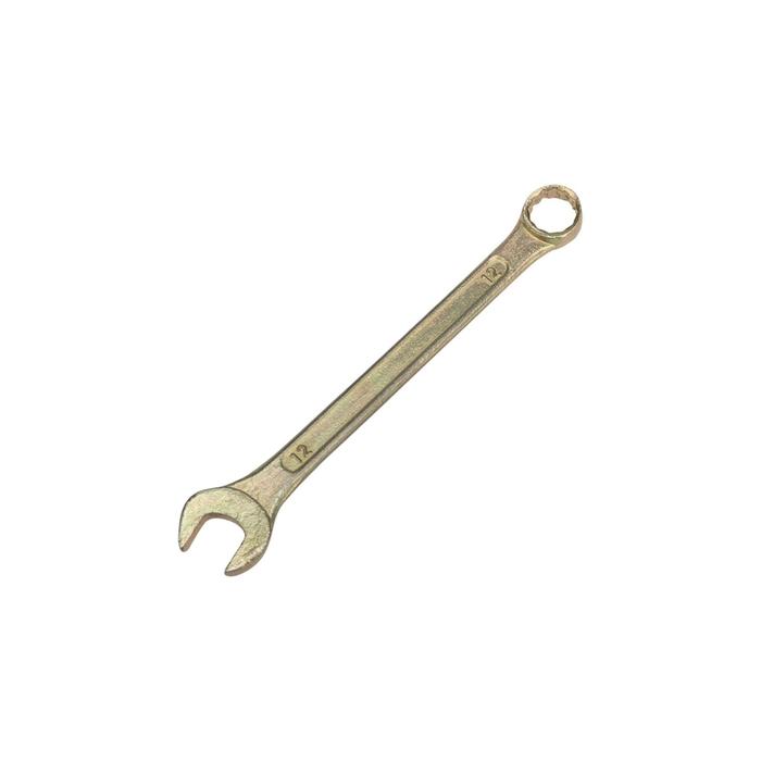 Ключ комбинированный REXANT 12-5807-2, желтый цинк, 12 мм - Фото 1