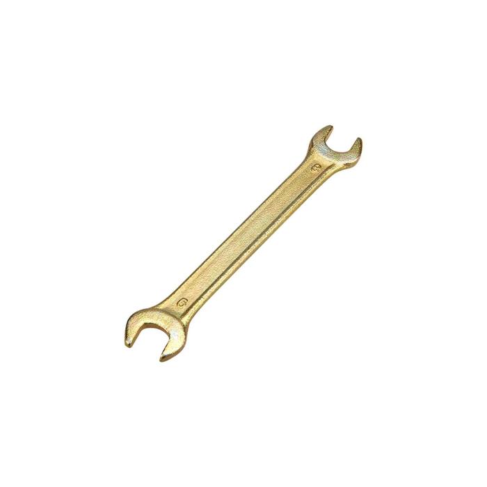 Ключ рожковый REXANT 12-5822-2, желтый цинк, 8х9 мм - Фото 1