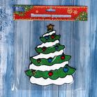 Наклейка на стекло "Ёлочка в зимнем наряде" 12х15 см - Фото 3