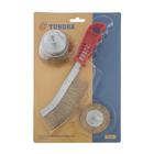 УЦЕНКА Набор щеток металлических для дрели ТУНДРА, плоская 65 мм, чашка 50 мм + щетка однорядная - Фото 2