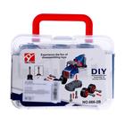 Конструктор винтовой «Бетономешалка», 6 деталей, 7 болтов, отвёртка, цвет синий - фото 24439572