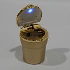 УЦЕНКА Пепельница для авто с крышкой TORSO, подсветка, 7.5×9 см, золото - Фото 6