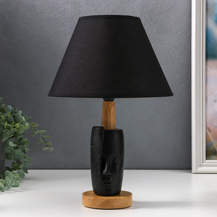 Лампа настольная 16736/1BK E14 40 Вт черный h.37.5 см RISALUX - Фото 1