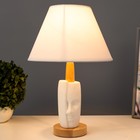 Лампа настольная 16736/1WT E14 40 Вт белый h.37.5 см RISALUX - Фото 2