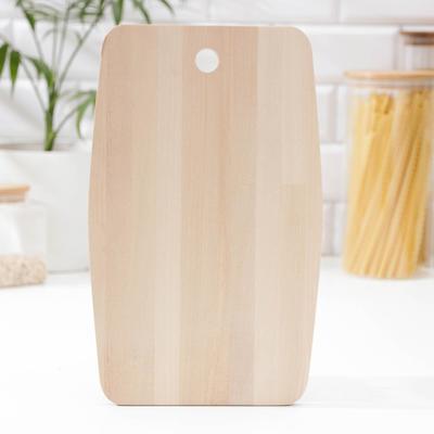 Доска разделочная Доляна, 32×20×1.2 см, дерево берёза