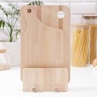 Набор деревянных разделочных досок на подставке, 2 шт: 35×22 см, 35×18 см, массив берёзы - фото 29782929